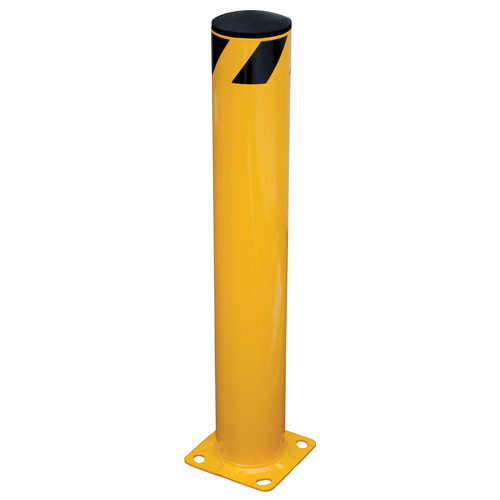 Safety Bollard, Steel, 36" H x 5.5" W, Yellow Groupe Belzile Dickner