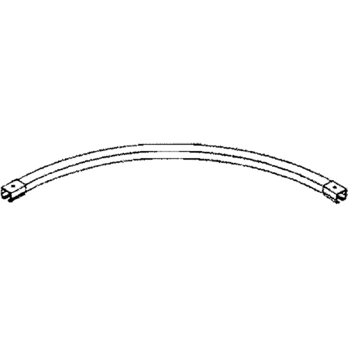 90° Curved Curtain Partition Track with Splicers, 3' L Groupe Belzile Dickner