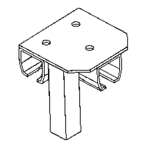Floor Mount Curtain Partition Connector Groupe Belzile Dickner