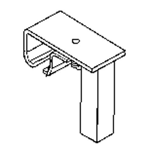 Support de rail &agrave; roulement pour quincaillerie de support au plancher Groupe Belzile Dickner
