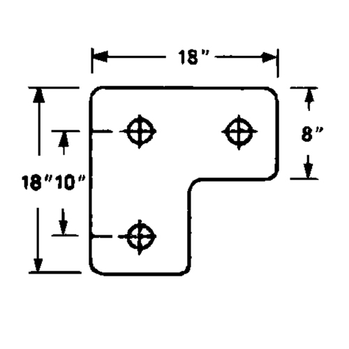 Molded Rubber Dock Guards, Rubber, 18" W x 4" D x 18" H Groupe Belzile Dickner