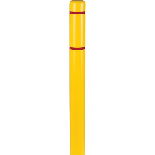 Polyethylene Bollard Covers, 4-1/2" Dia. x 64" L, Yellow Groupe Belzile Dickner