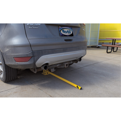 Fold-Down Bollards, Steel, 42" H x 1-3/4" W, Yellow Groupe Belzile Dickner