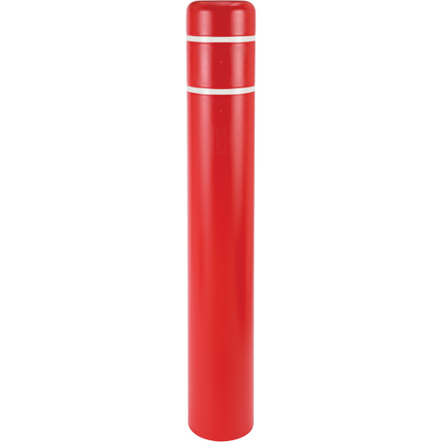 Polyethylene Bollard Covers, 4-1/2" Dia. x 52" L, Red Groupe Belzile Dickner