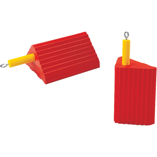 Cales-roue pour usage g&eacute;n&eacute;ral, Polyur&eacute;thane, Orange, 10" la x 8-1/2" p x 5" h Groupe Belzile Dickner