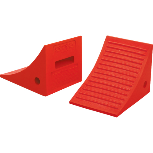 Cales-roue pour usage g&eacute;n&eacute;ral, Polyur&eacute;thane, Orange, 8" la x 11-1/4" p x 8-1/4" h Groupe Belzile Dickner