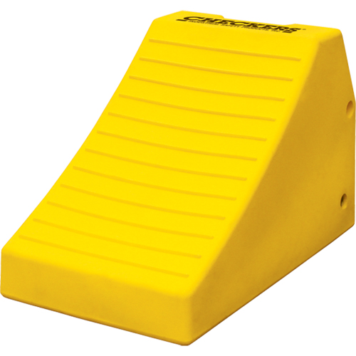 Heavy-Duty Wheel Chocks, Polyurethane, Safety Yellow, 14-1/2" W x 24-3/5" D x 16" H Groupe Belzile Dickner