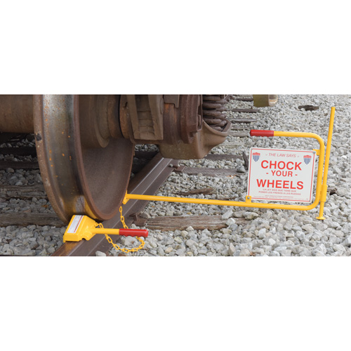 Single Rail Chock With Flag Rail Combo Groupe Belzile Dickner