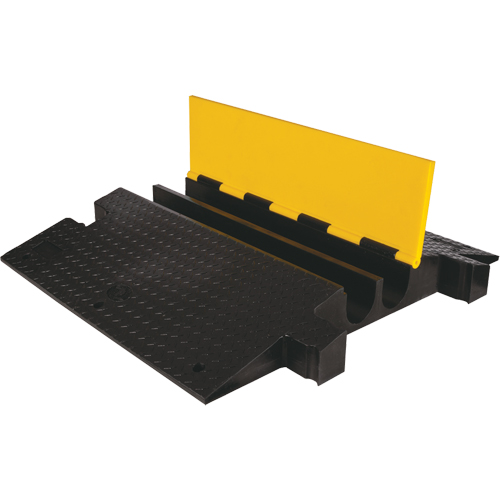 Protecteur de c&acirc;ble &agrave; traverse extr&ecirc;me Yellow Jacket, 2 canaux, 35,75" lo x 42,125" la x 5,125" h Groupe Belzile Dickner