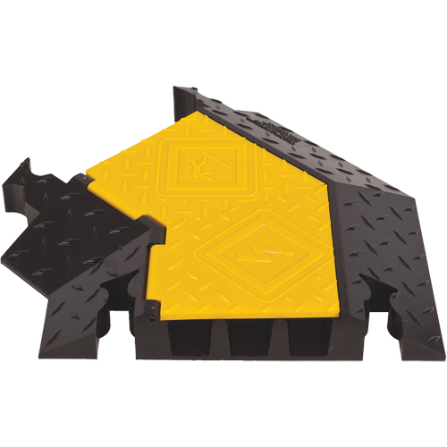 Yellow Jacket&reg; 3-Channel Heavy Duty Cable Protector - Left Turn Groupe Belzile Dickner