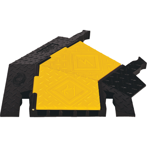 Yellow Jacket&reg; 5-Channel Heavy Duty Cable Protector - Right Turn Groupe Belzile Dickner