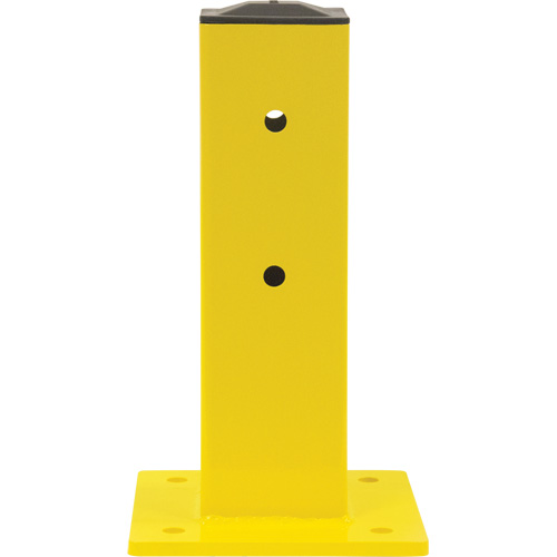 Poteau pour barri&egrave;re de s&eacute;curit&eacute;, Acier, 5" lo x 17" h, Jaune s&eacute;curit&eacute; OSHA Groupe Belzile Dickner