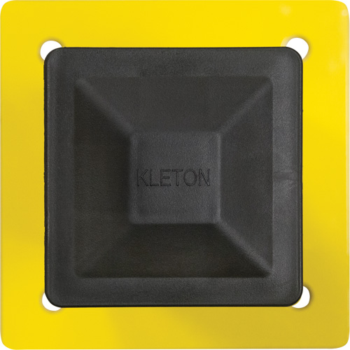 Poteau pour barri&egrave;re de s&eacute;curit&eacute;, Acier, 5" lo x 17" h, Jaune s&eacute;curit&eacute; OSHA Groupe Belzile Dickner