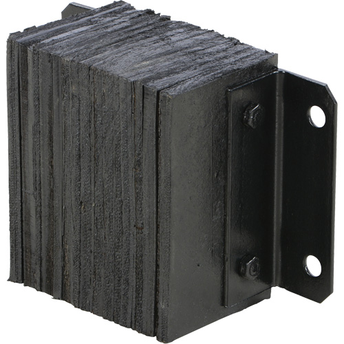 Butoir de quai lamell&eacute;, Horizontal, Caoutchouc, 12" la x 6" p x 10" h Groupe Belzile Dickner