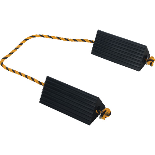 Airline Wheel Chock, 5" x 10" x 4-1/2", Black Groupe Belzile Dickner