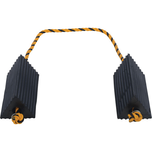 Airline Wheel Chock, 5" x 10" x 4-1/2", Black Groupe Belzile Dickner