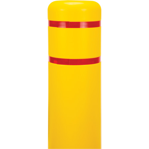 Polyethylene Bollard Cover, 6-5/8" Dia. x 52" L, Red/Yellow Groupe Belzile Dickner