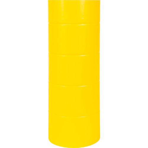 Capuchon en poly&eacute;thyl&egrave;ne pour borne de protection, 6-5/8" dia. x 60" l, Rouge/Jaune Groupe Belzile Dickner