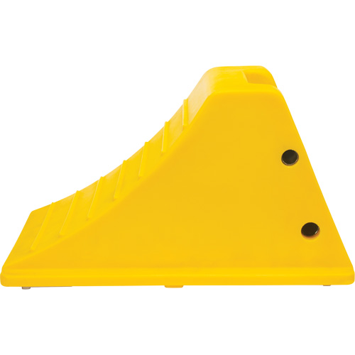 Wheel Chocks with Aluminum Tread, Polyurethane, Safety Yellow, 11-1/4" W x 21" D x 12-1/4" H Groupe Belzile Dickner
