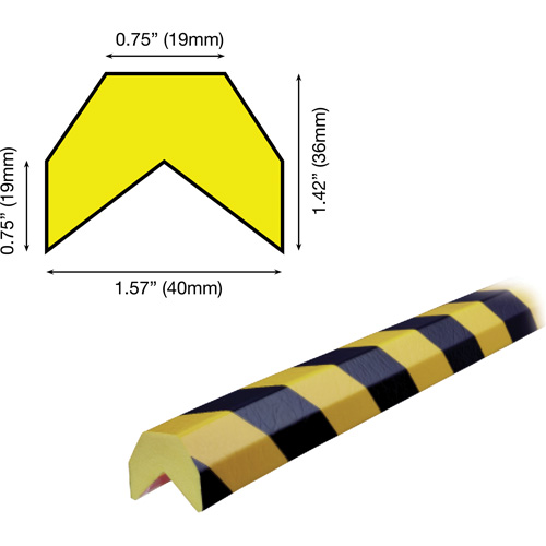 AA Profile 5M Corner Protection Bumper Guard Groupe Belzile Dickner