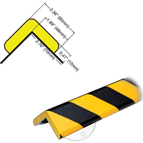 WPK-H+ Profile 1/2M Corner Protection Bumper Guard Wall Protection Kit Groupe Belzile Dickner