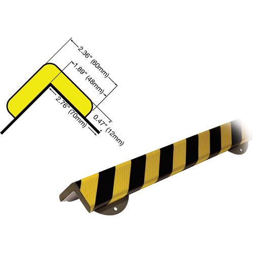 WPK-H+ Profile 1M Corner Protection Bumper Guard Wall Protection Kit Groupe Belzile Dickner