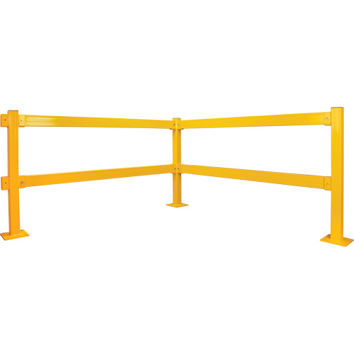 Lift-Out Guard Rail, Steel, 3' L x 4" H, Safety Yellow Groupe Belzile Dickner