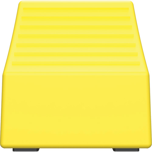 Cale de roue ultra-robuste pour l'exploitation mini&egrave;re Checkers Safety sans support, PEHD, Jaune, 14-1/2" la x 17-1/2" p x 16" h Groupe Belzile Dickner