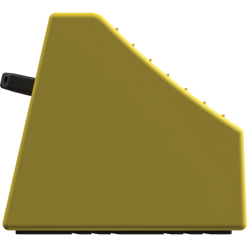 Cale de roue ultra-robuste pour l'exploitation mini&egrave;re Checkers Safety sans support, PEHD, Jaune, 14-1/2" la x 17-1/2" p x 16" h Groupe Belzile Dickner