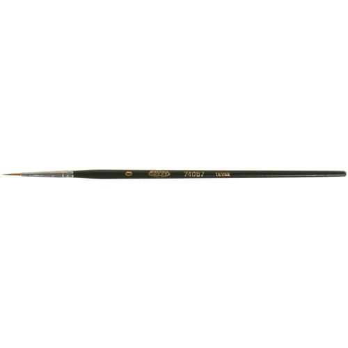 Artist Paint Brush, 1/16" Brush Width, Red Sable, Wood Handle Groupe Belzile Dickner