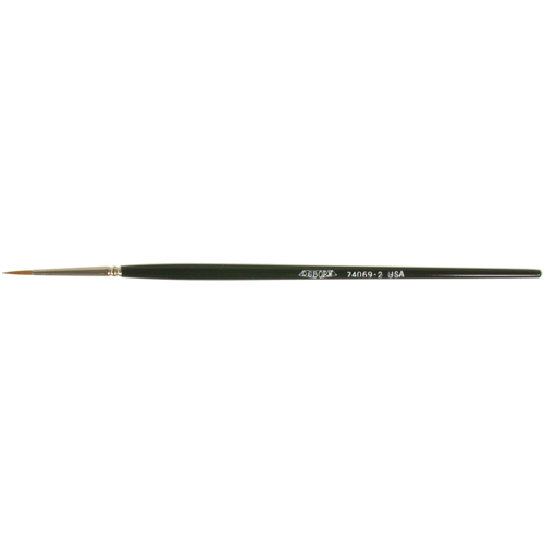 Pinceau d'artiste, Largeur de la brosse de 3/32", Martre rouge, Manche &agrave; Bois Groupe Belzile Dickner