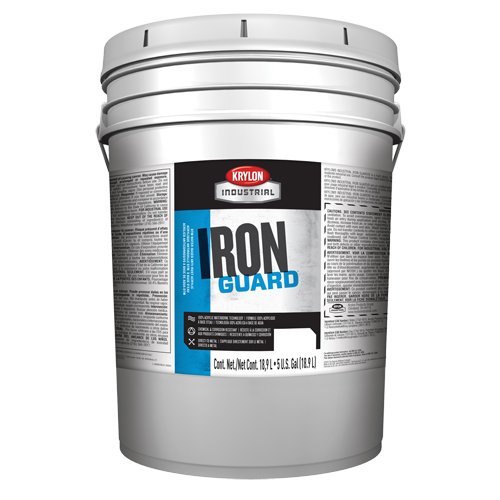 Industrial Iron Guard&reg; Water-Based Enamel, 5 gal., Pail, White Groupe Belzile Dickner