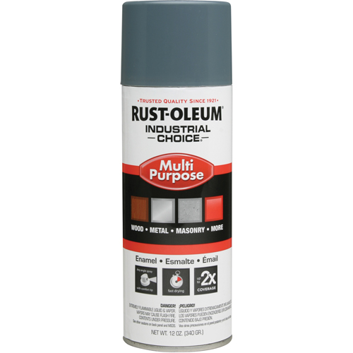 Industrial Choice&reg; 1600 System Multi-Purpose Enamel Spray Paint, Machine Grey, Gloss, 12 oz., Aerosol Can Groupe Belzile Dickner