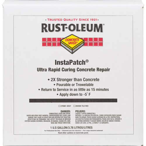 Produit de r&eacute;paration du b&eacute;ton InstaPatch de Concrete Saver, Gris Groupe Belzile Dickner