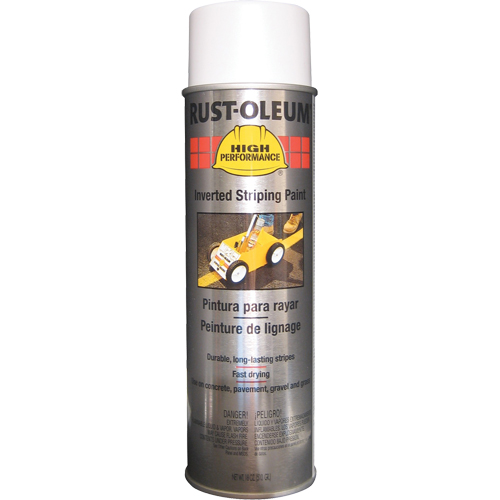 Peinture de traçage en a&eacute;rosol syst&egrave;me 2300 haute performance applicable en position invers&eacute;e, Blanc, 18 oz, Canette a&eacute;rosol Groupe Belzile Dickner