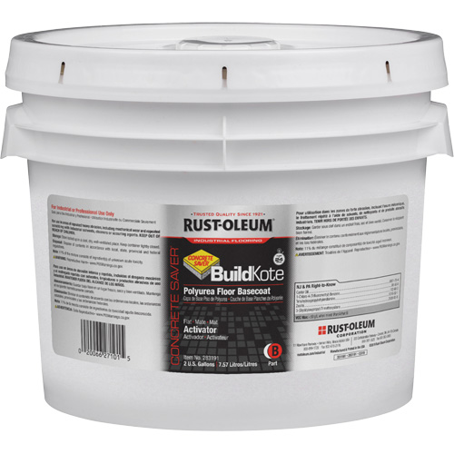 Appr&ecirc;t pour rev&ecirc;tement de sol polyur&eacute;e Concrete Saver BuildKote Partie B, 2 gal., Seau, Transparent/Base &agrave; teinter Groupe Belzile Dickner