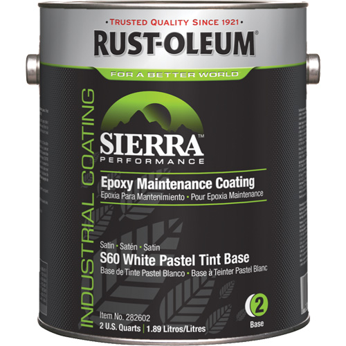 Rev&ecirc;tement dentretien &eacute;poxydique &agrave; base deau Sierra Performance S60 Couche de base pastel, Gallon, Base &agrave; teinter Groupe Belzile Dickner