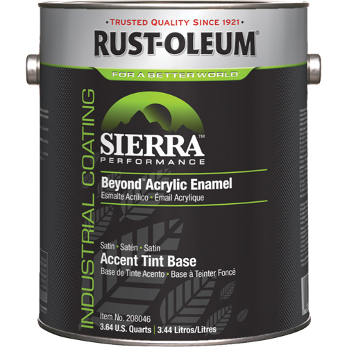 Sierra Performance Beyond Acrylic Enamel, Gallon, Tint Base Groupe Belzile Dickner
