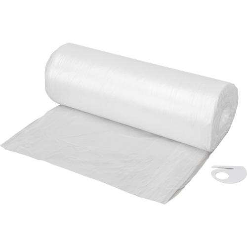 Toile de protection, 400' lo x 9' la, Plastique Groupe Belzile Dickner