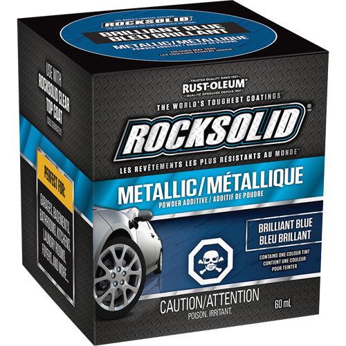 RockSolid&reg; Metallic Powder Additive, 60 mL, Bottle, Brilliant Blue Groupe Belzile Dickner