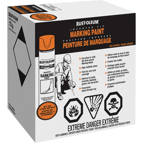 Inverted Marking Paint Spray, Aerosol Can Groupe Belzile Dickner