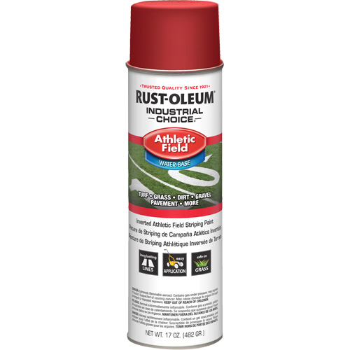 AF1600 Athletic Field Striping Paint, Red, Aerosol Can Groupe Belzile Dickner
