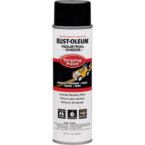 S1600 System Inverted Striping Paint, Black, Aerosol Can Groupe Belzile Dickner