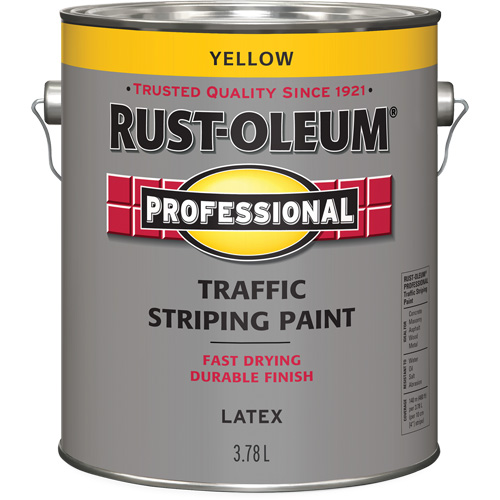 Traffic Striping Paint, Yellow, 3.78 L, Jug Groupe Belzile Dickner