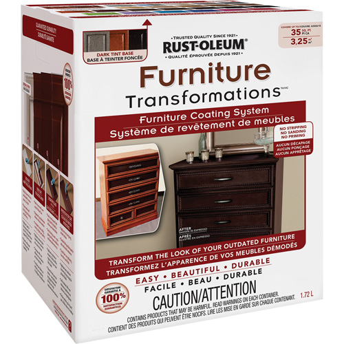Syst&egrave;me de rev&ecirc;tement de meubles Furniture Transformations, 1,72 L, Trousse, Base &agrave; teinter Groupe Belzile Dickner