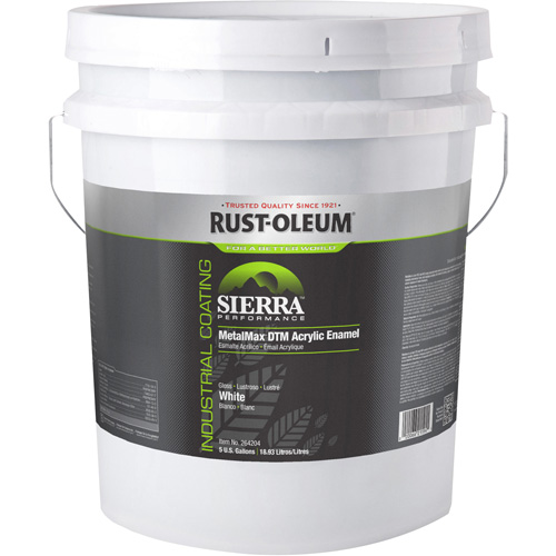 &eacute;mail acrylique DTM Sierra Performance MetalMax Plus, 5 gal., Seau, Blanc Groupe Belzile Dickner