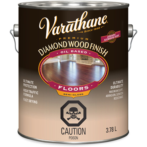 Enduit pour plancher &agrave; fini diamant pour bois Varathane, 3,78 L, Transparent, Semi-brillant Groupe Belzile Dickner
