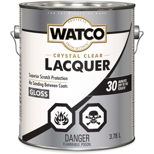Watco&reg; Lacquer Wood Finish, 3.78 L, Clear, Gloss Groupe Belzile Dickner