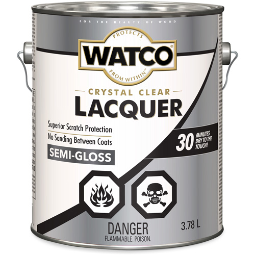 Laque pour bois Watco, 3,78 L, Transparent, Semi-brillant Groupe Belzile Dickner