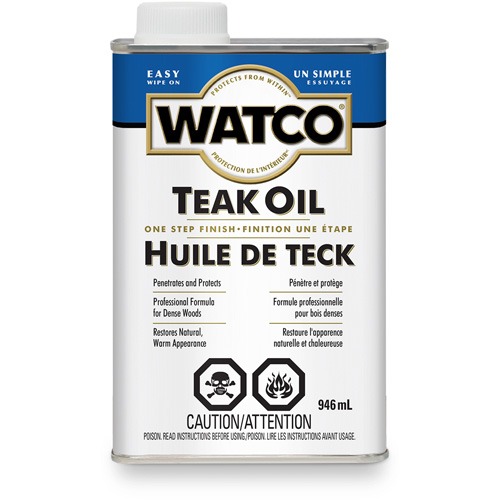 Huile de teck Watco, 946 ml, Transparent, Transparent Groupe Belzile Dickner